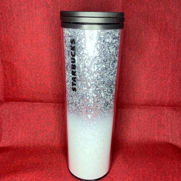 Starbucks Other - Starbucks 16oz Holiday 2019 Silver Glitter Ombre Cup